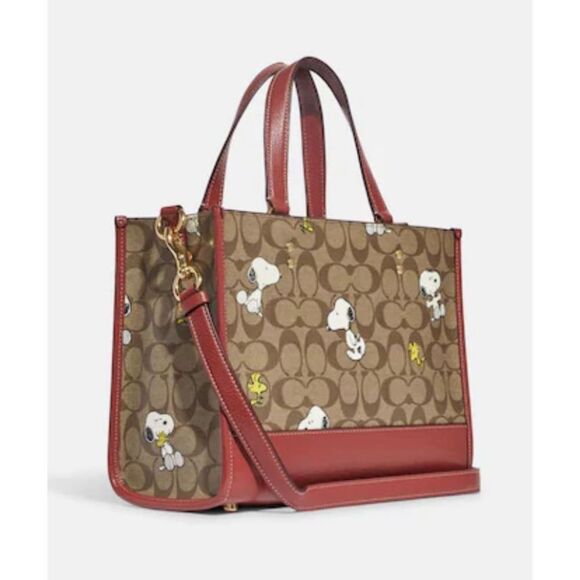 🔥🎁NEW! Coach X Peanuts Dempsey Carryall in Canvas w/ Snoopy Msrp: $450.00 - Picture 2 of 11
